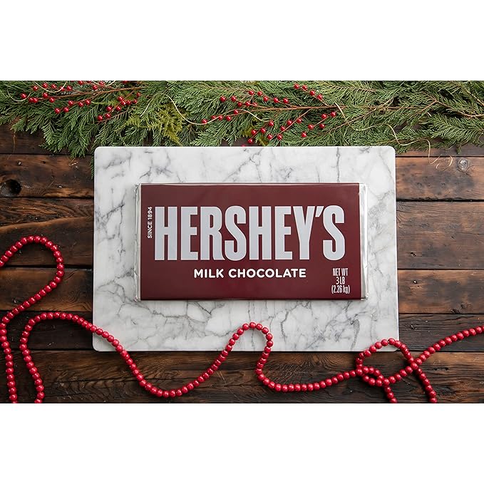 HERSHEY'S Milk Chocolate Candy Holiday 3 lb Bulk Bar