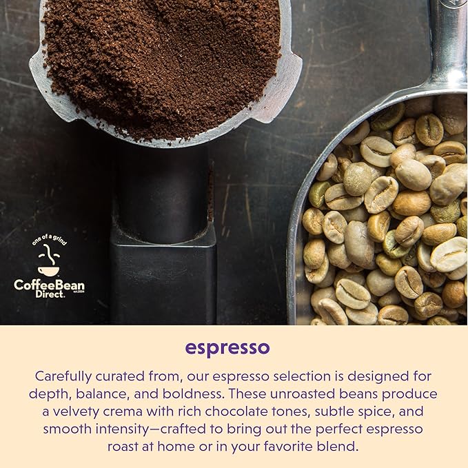 Coffee Bean Direct Unroasted French/Italian Espresso Blend 5 Pound (Pack of 1)