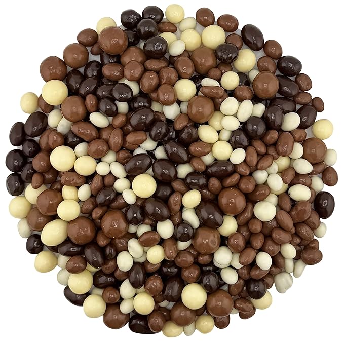 FirstChoiceCandy Bridge Mix Classic Milk &amp Dark Chocolate Covered Candy (Chocolate Covered Peanuts Almonds and RaisinsEspresso BeansMilk Malt balls) (5 Pound)