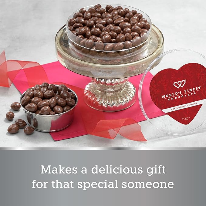Heart Continental® Almonds - Milk Chocolate - 15 oz - World's Finest Chocolate
