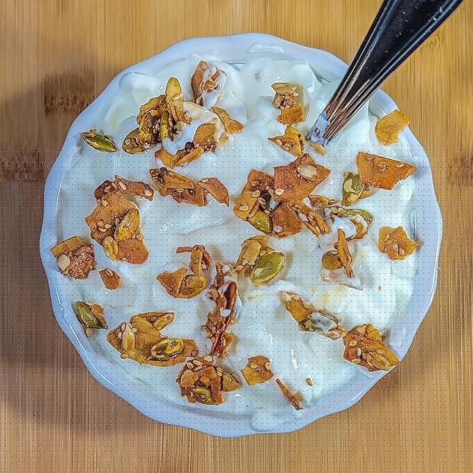 Survival Grocery Organic Ancient Grain Survival Granola™ - Gluten Free Non-GMO No Added Sugar High Protein Snack With Nuts Seeds Coconut and Honey - Ideal for Breakfast Cereal Yogurt or Snack