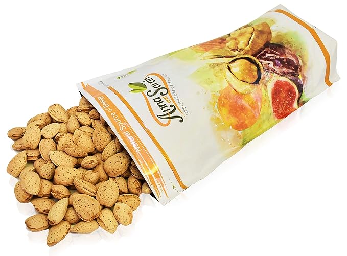 Anna and Sarah Almonds In Shell Raw Natural Whole Jumbo California Almonds in Resealable Bag 4 Lbs