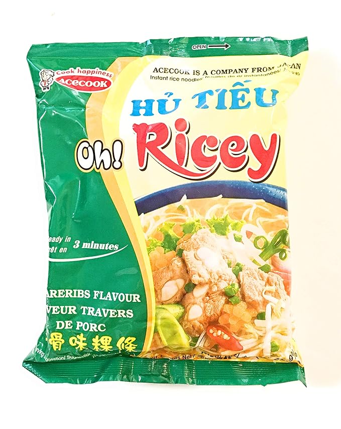 Acecook Spareribs Flavour Instant Rice Noodles 2.5 Oz(10 Pack)排骨味粿條