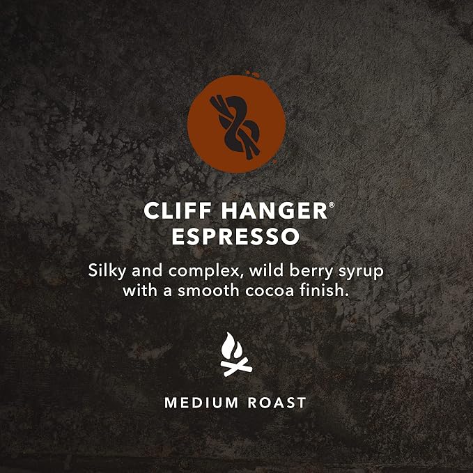 Kicking Horse Coffee Cliff Hanger Espresso Medium Roast Whole Bean 2.2 Pound - Certified Organic Fairtrade 35.2 Ounce