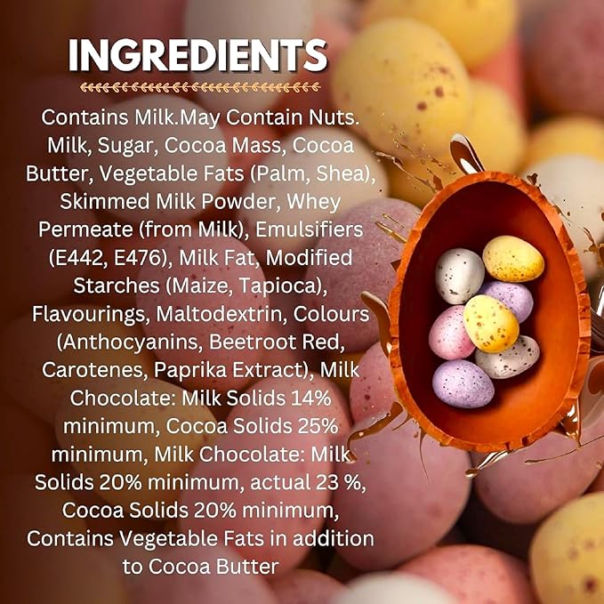 Mini Easter Chocolate Egg | 96g each | Pack of 6 | Imported From Uk | Size : 582g ( 20.52 Ounce )