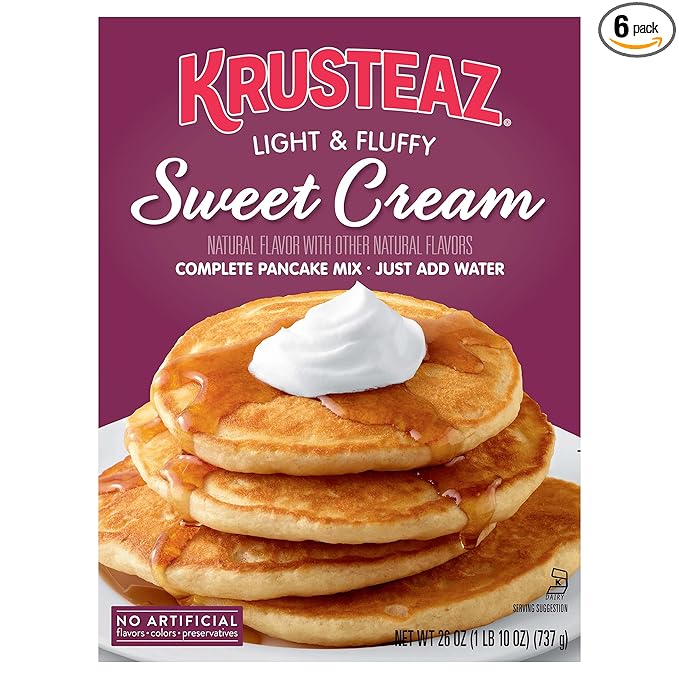 Krusteaz Original Pancake Mix Sweet Cream 26 Ounce (Pack of 6)
