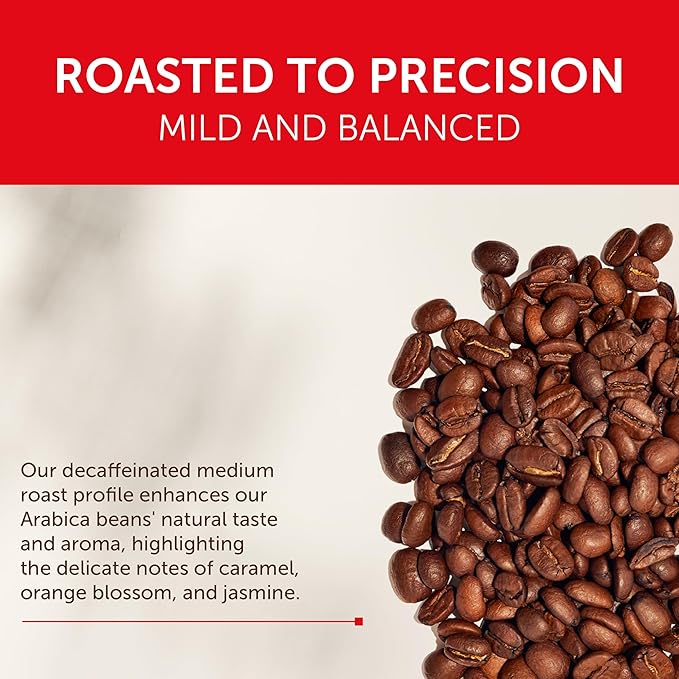 illy Decaf Whole Bean Coffee Classico Decaffeinated Medium Roast 100% Arabica Premium Italian Coffee Ideal for Espresso Drip Moka and French Press Brewing 8.8oz 12 Pack