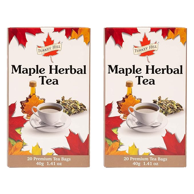 Turkey Hill Sugarbush Premium 100% Pure Canadian Maple Infused Herbal Tea 2 Pack