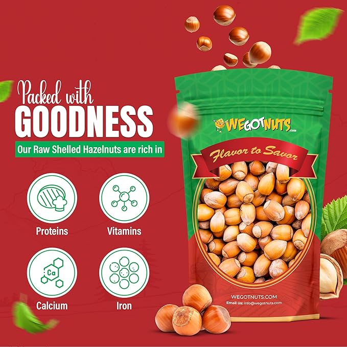 Hazelnuts (Filberts) In Shell Raw - We Got Nuts (4LBS.)