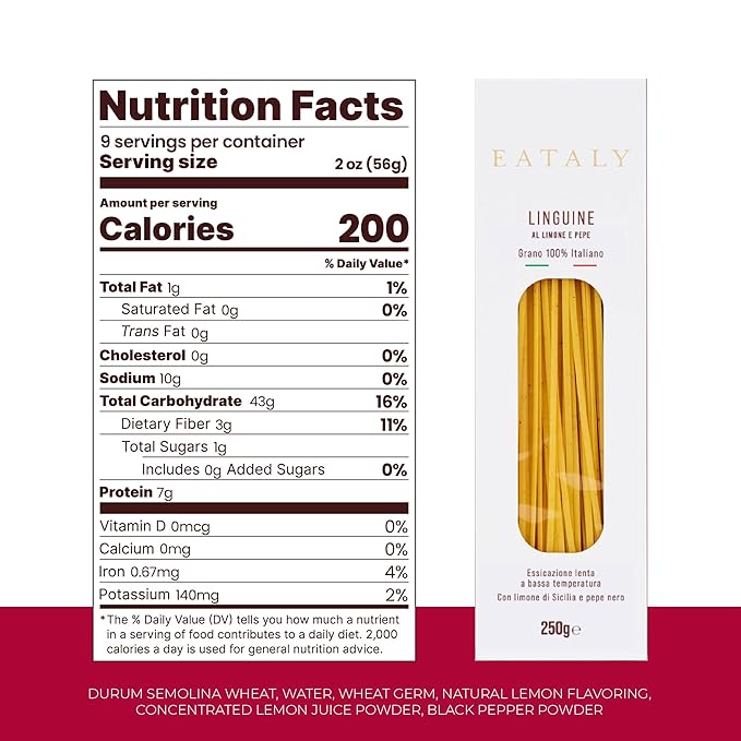 Eataly Flavored Pasta Bundle Pack Linguine1- with Squid Ink 1- with Truffle 1- with Lemon &amp Pepper Pasta Noodles -8.8 oz. Box Each