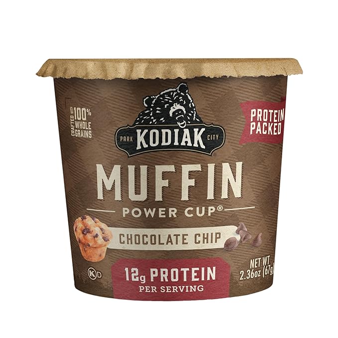 Kodiak Cakes Minute Muffins Chocolate Chip 2.36 Ounce (Pack of 12)