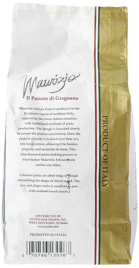 Maurizio Calamari Pasta 17.6 Ounce (Pack of 12)