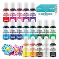 Oil Based Food Coloring for Chocolate 18 Colors x 20 ml Concentrated Oil Food Dye for Melting Chocolate Candy Melts Cake Pops Strawberries