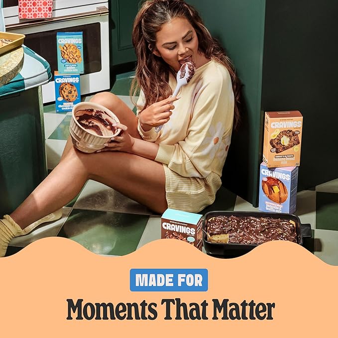 Cravings by Chrissy Teigen 3-Pack Baking Mix Set - Includes Banana Bread Mix Chocolate Chip Cookie Mix Mochi Pancake &amp Waffle Mix