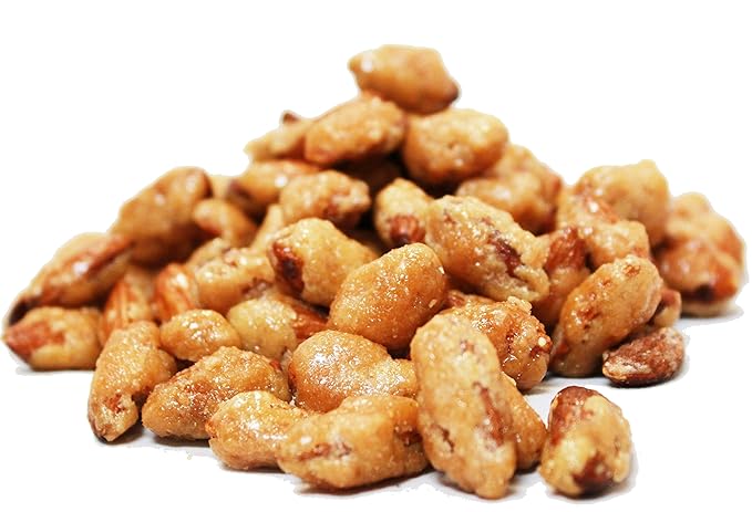 Gourmet Toffee Coated Almonds by Its Delish - 2 lbs Bulk Bag - Sweet Crunchy Caramelized Nuts Snack