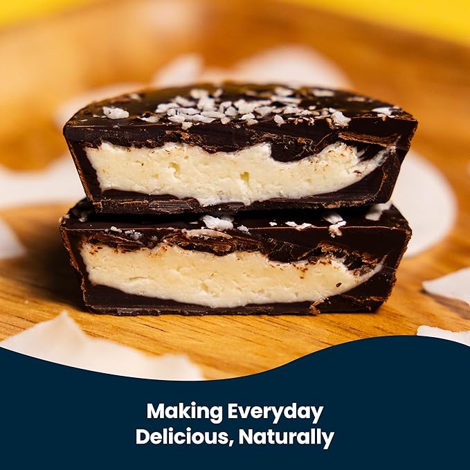 Chocxo Dark Chocolate Coconut Cups - Low in Sugar Organic 85% Cacao Non-GMO Keto Certified Gluten Free &amp Kosher. No Artificial Sweeteners or Sugar Alcohols 3.45 oz (Pack of 6)