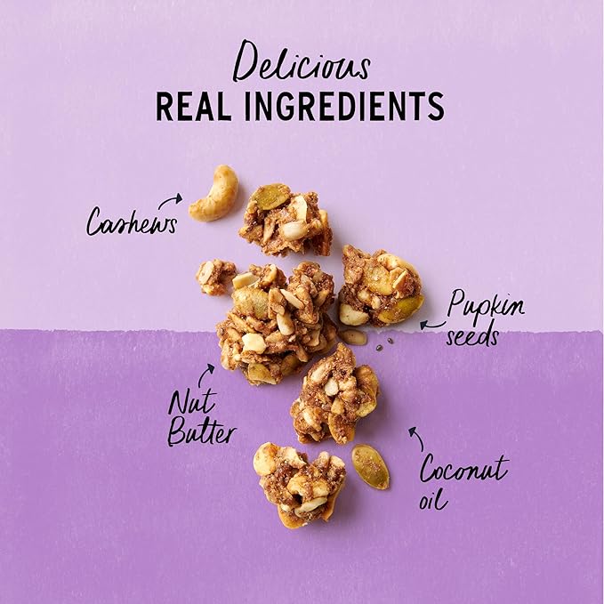Purely Elizabeth Coconut Cashew Keto Granola Grain-Free Non-GMO Paleo (8oz Bag) (Pack of 3)
