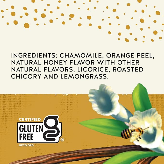 Celestial Seasonings Chamomile Tea Bags - Honey Vanilla Herbal Tea Caffeine Free 20 Bags Per Box (Pack of 6)