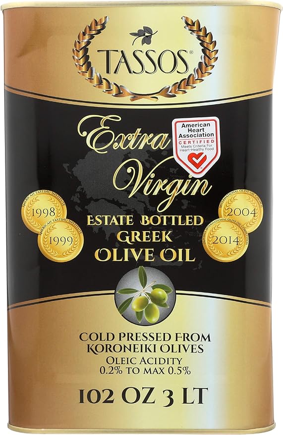 Tassos Extra Virgin Olive Oil In Tin 101-ounces