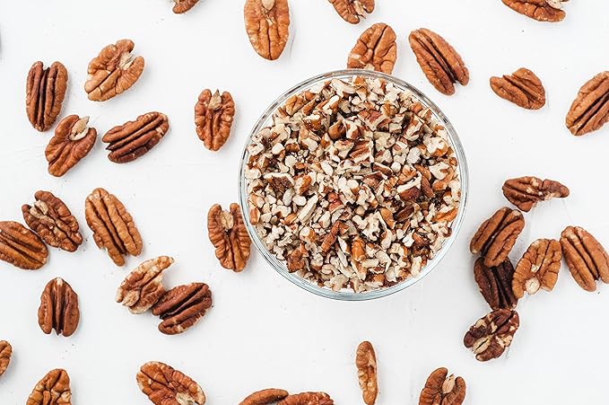 Shelled &amp Raw Chopped Georgia Pecans (2 Lbs) - Handpicked for Freshness &amp Quality - Bag of Southern Tastiness - Great for Baking &amp Cooking - Farm Fresh Nuts Brand
