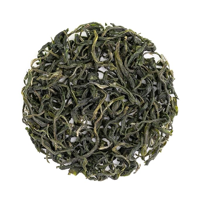 Heavenly Tea Leaves Organic Pure Green Bulk Loose Leaf Green Tea 1 Lb. (Approx. 200 Servings) - Delicious Hot or Iced Naturally Caffeinated Free Premium Quality Wellness Support