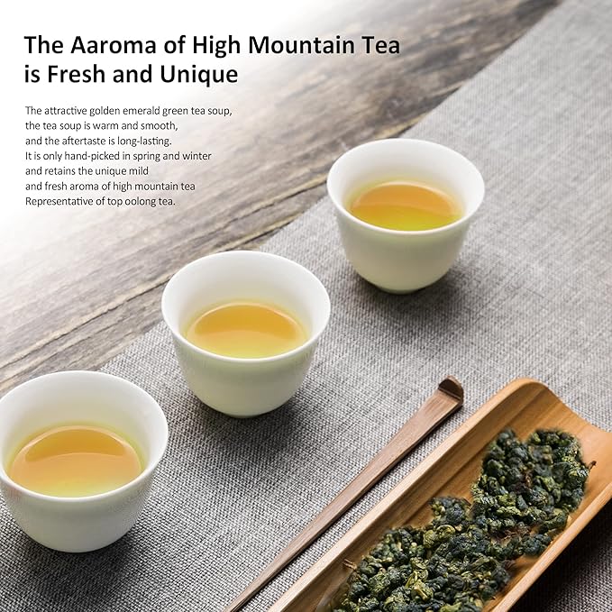 Xin Qing Taiwan Alishan Oolong Tea Alishan Tea Taiwan High Mountain Oolong Tea Taiwan Gaoshan Ulong Tea 150g/5.3oz