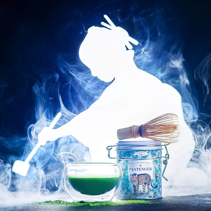 Organic Ceremonial Grade Matcha | Emerald Green Creamy &amp Sweet (for a matcha) | Japanese - First Harvest -Hand Picked - Stone Milled | By Pantenger