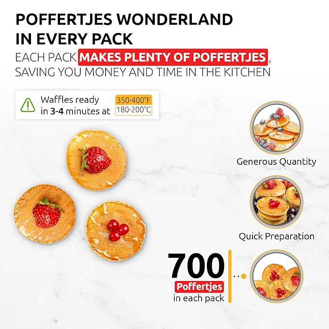 OldSoul Professional Poffertjes Mix | Mini Dutch Pancakes Dough Mix | Original Flavour (5 Lbs Traditional)