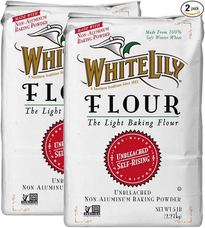 White Lily Unbleached Self-Rising Flour 5-lb bags (2-Pack)