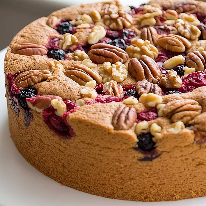 ANDY ANAND CHOCOLATIER Keto-Friendly Gourmet Fruit Cake 9 - Sugar-Free Delicious &amp Decadent Perfect for Diabetics &amp Dessert Lovers (2 lbs)