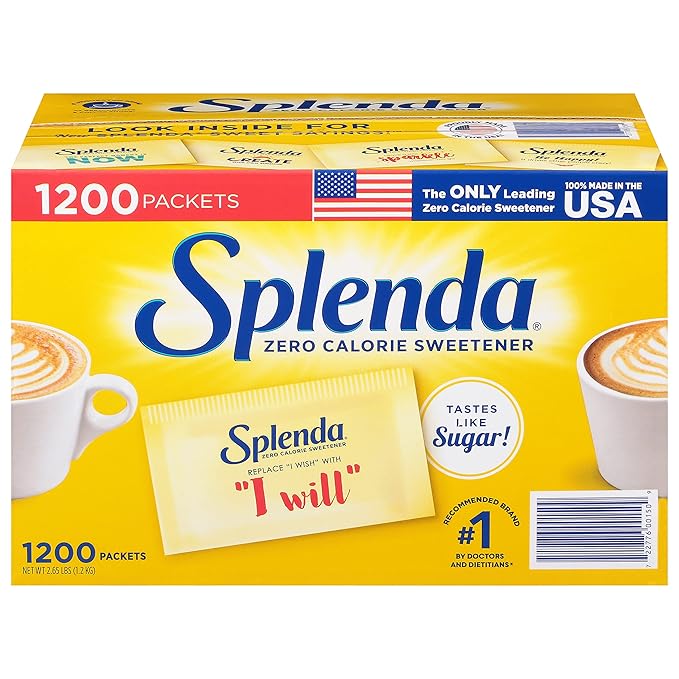 Splenda Sweetener 1200 Count 2.65 lbs (Packaging may vary)