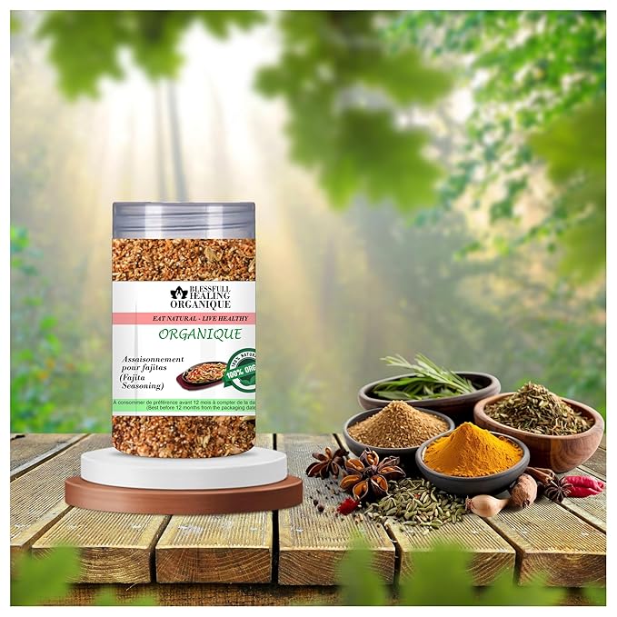 Blessfull Healing Organic Fajita Seasoning (Tex Mex Condiment) 100 Gram