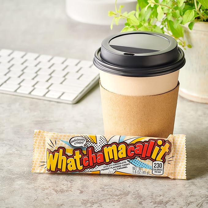 WHATCHAMACALLIT Chocolate Caramel Peanut Crisps Candy Bars 1.6 oz (36 Count)
