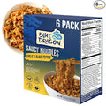Blue Dragon Garlic &amp Black Pepper Saucy Noodles - 4.25oz (Pack of 6) - Knife Cut Air Dried Noodles w/Garlic &amp Black Pepper Sauce &amp Spring Onion Garnish - Quick &amp Easy Meal with Bold As