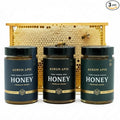 Aurum Apis Raw Yemeni Honey Gift Box – Authentic Sidr Sumar &amp Wildflower Honey | 100% Raw Unfiltered Hand-Harvested Non-GMO Smooth Texture &amp Rich Aroma (Pack of 3) – Each 500g Honey Jar