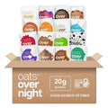 Oats Overnight Ultimate Variety Pack - High Protein 5g Fiber Breakfast Protein Shake - Gluten Free Oatmeal Non GMO High Protein Oatmeal - Green Apple Cinnamon Coconut Cream Pie &amp More (16 Pack)