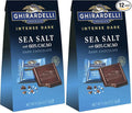 Ghirardelli Sea Salt with 60% Cacao Dark Chocolate Medium Bag (Pack of 12)