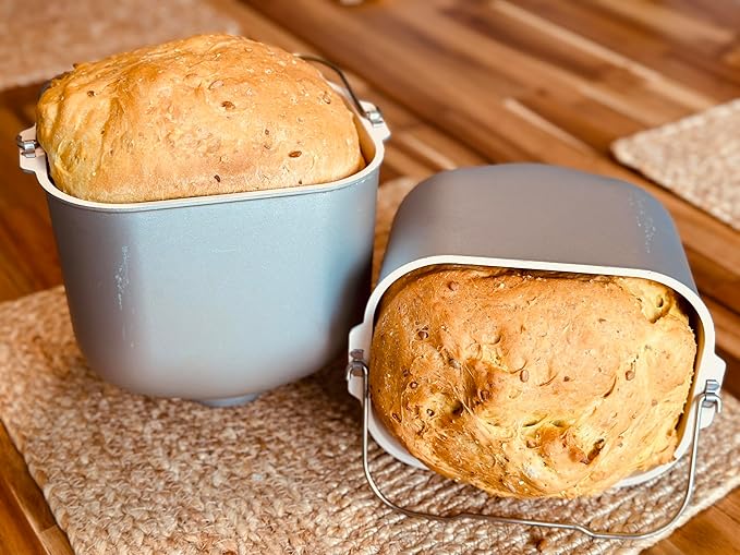 Molibake Corn Bread Mix – Pack of 2 - All-Natural Baking Mix for Bread Machine and Oven - 15 oz - Bread Mix with Corn Flakes and Grits Sunflower Seeds - Easy-to-Use Bread Maker Mix for Homemade Bakin