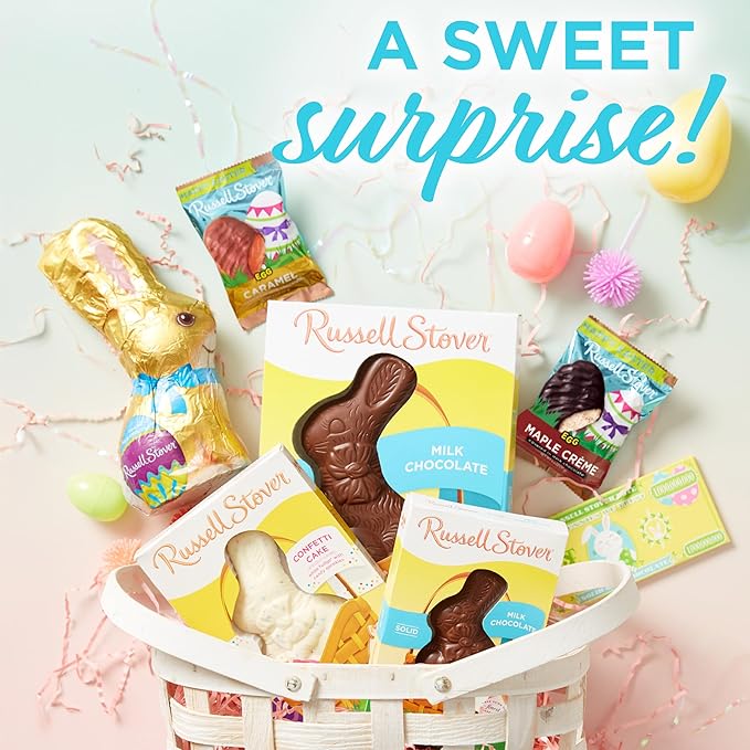 Russell Stover Easter Maple Creme Dark Chocolate Easter Egg 1.3 oz each (Pack of 18)