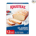Krusteaz Vanilla Pound Cake Mix Baking Mix Includes a Sweet Glaze Mix No Artificial Flavors No Artificial Colors and No Artificial Preservatives Kosher Certified 16.5-ounce Boxes (Pack of 12)