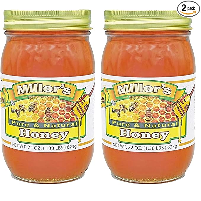 Amish Pure Honey - TWO - 22 Oz Jar