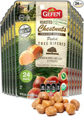 Gefen Organic Whole Peeled and Roasted Chestnuts 3oz (24 Pack) | Chestnuts Peeled and Ready to Eat | Great for Cooking &amp Baking | Gluten Free | Kosher