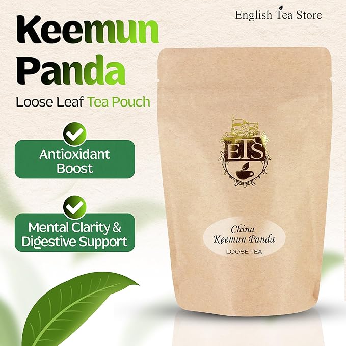 English Tea Store China Loose Leaf Tea Keemun Panada - 16oz Bulk Bag | Smooth Winey Flavor with Fruity Notes | Traditional Chinese Congou Tea | Bold and Aromatic | English Tea Store Blend