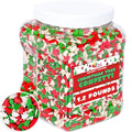 Christmas Sprinkles - 1.2 Pounds - Bulk Red and Green Tree Confetti - Holiday Sprinkles for Cookie Decorating - Christmas Jimmies for Gingerbread Cookies Baking Cupcakes