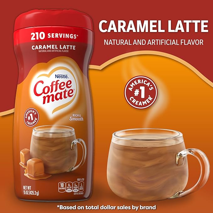 Coffee-mate Cafe Collection Caramel Macchiato 15 Ounce (Pack of 6)