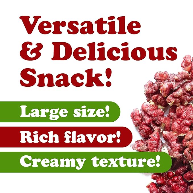 Food to Live - California Livermore Red Walnuts 7.5 Pounds Raw No Shell Kosher Unsalted Natural Sirtfood Bulk