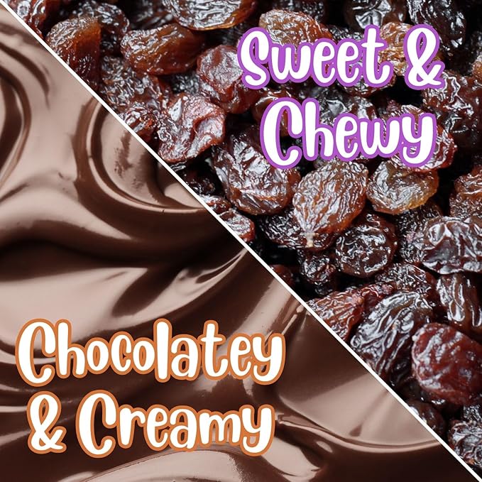 Gourmet Chocolate Covered Raisins by Its Delish 5 Lbs Bulk Bag | Dark Chocolate with Raisins Healthy Snacking | Dried Raisin Chocolate Candy Snacks | USA Made Vegan Kosher Parve