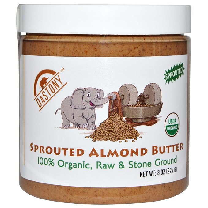 Dastony Almond Butter Sprouted Organic 8 Ounce