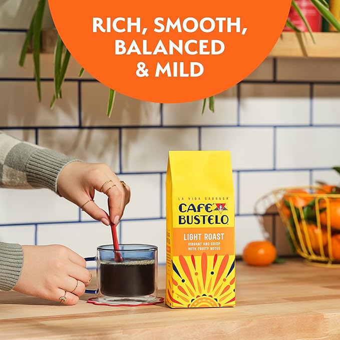 Café Bustelo Light Roast Ground Coffee 11-Oz. Bag (Pack of 6)