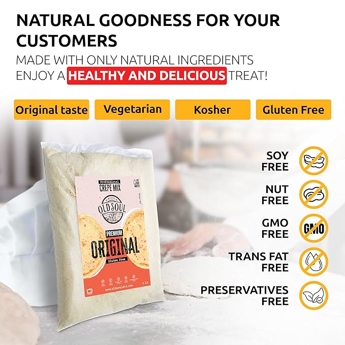 OldSoul Belgian Waffle Batter Mix | Original Flavour | GLUTEN FREE | 10 Lbs | 56 Waffles (10 Lbs Gluten Free)